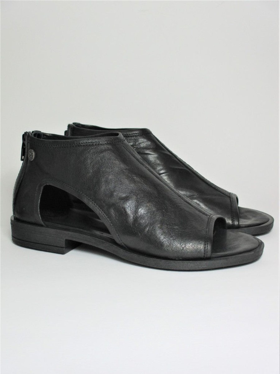 Calzature Oxs | Sandalo Pelle Donna Oxs Julia 1057 Nero