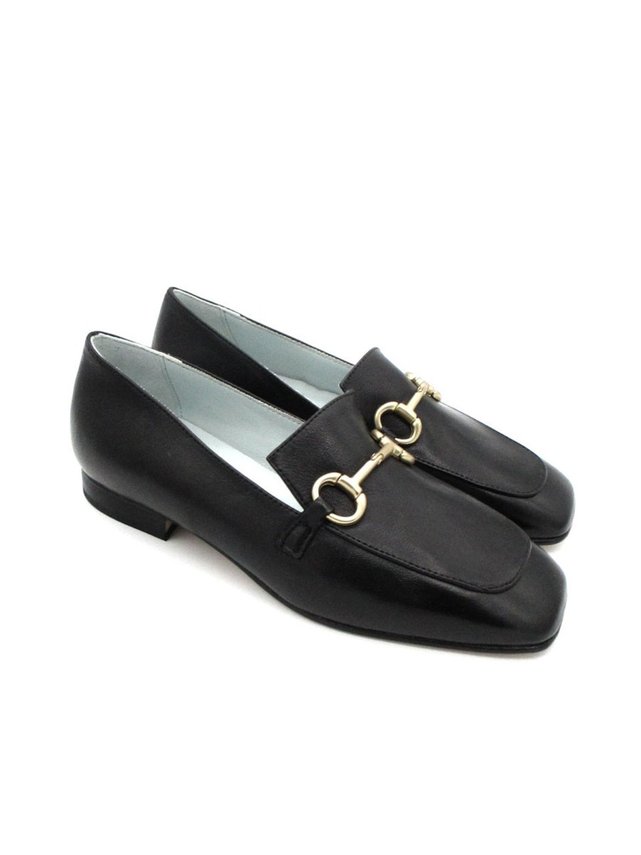 Calzature Poesie Veneziane | Mocassino Pelle Donna Poesie Veneziane Kig40 Nero