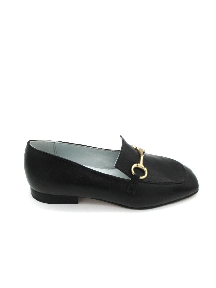 Calzature Poesie Veneziane | Mocassino Pelle Donna Poesie Veneziane Kig40 Nero