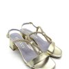 Calzature Albano | Sandalo Donna 3212 Albano Metallizzato Platino