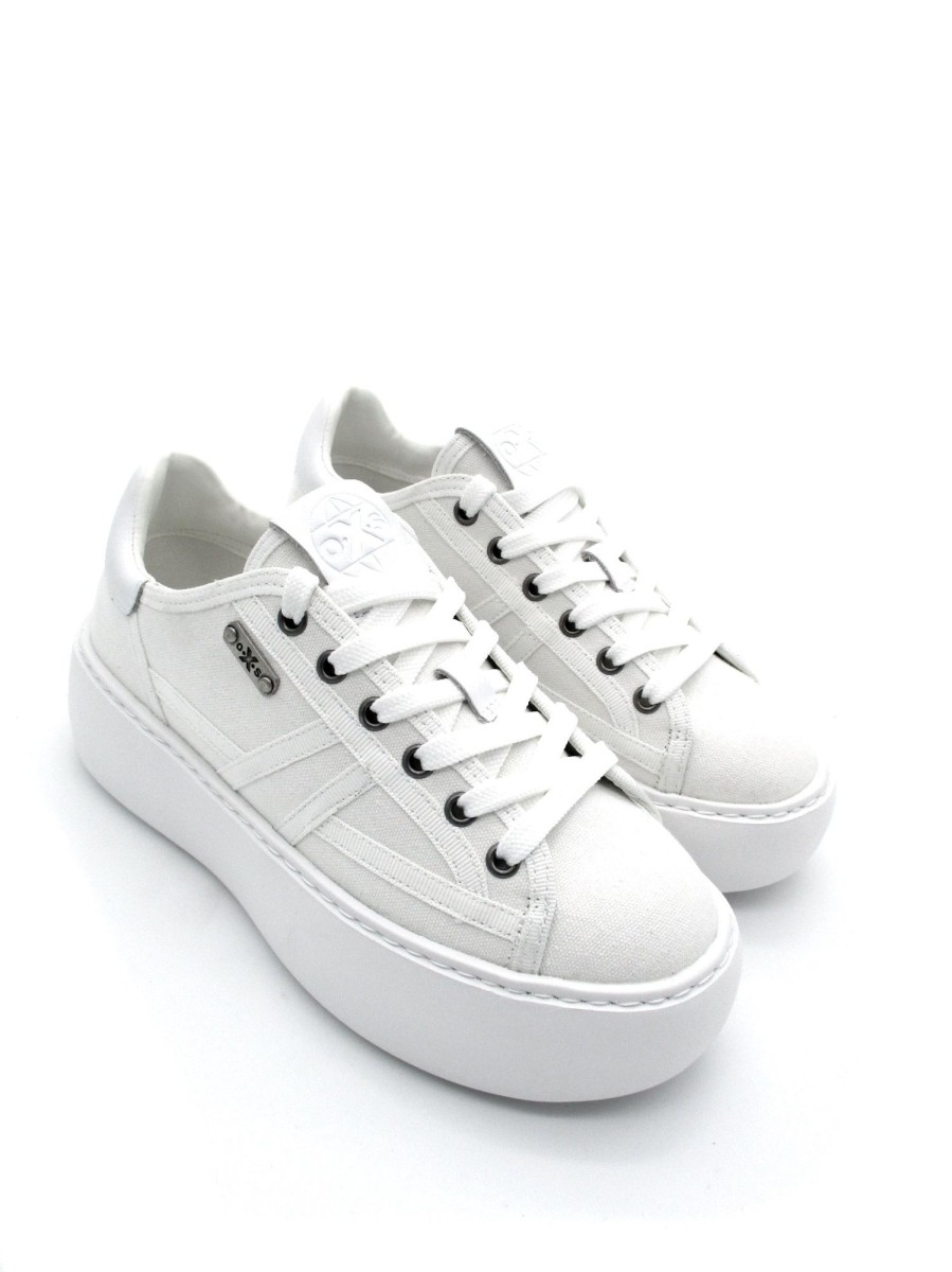 Calzature Oxs | Sneakers Donna Oxs Humber Canvas White - Oxw200001 - Bianco