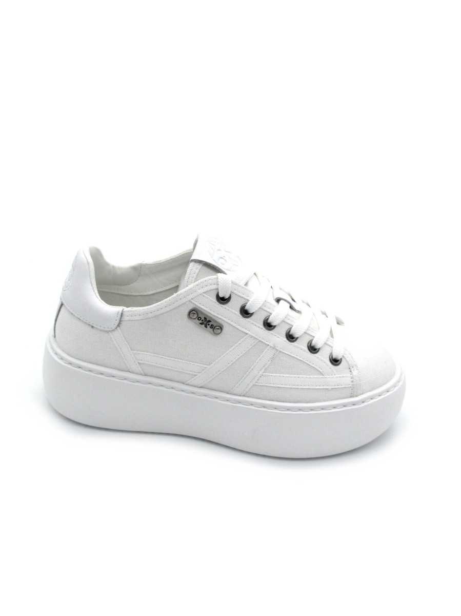 Calzature Oxs | Sneakers Donna Oxs Humber Canvas White - Oxw200001 - Bianco