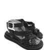 Calzature AS98 | Sandalo Zeppa In Pelle Donna As98 Black - A65003 - Nero