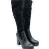 Calzature Cafènoir | Stivale Semilpelle Stretch Donna Cafenoir9950 Nero