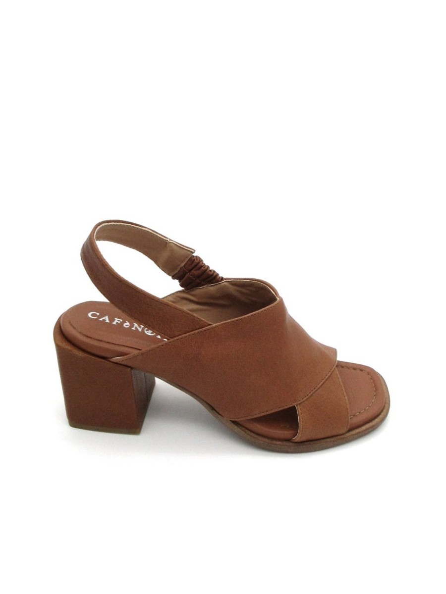 Calzature Cafènoir | Sandalo Pelle Donna Cafe Noir Lc2140 Cuoio