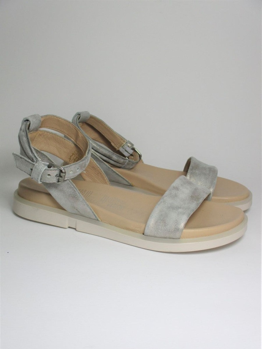 Calzature Mjus | Sandalo Pelle Donna Mjus P07004 Grigio