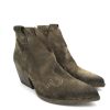 Calzature Elena Iachi | Tronchetto Texano Pelle Scamosciata Donna Elena Iachi E2004 Taupe Wash