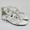 Calzature Apepazza | Sandalo Pelle Donna Apepazza Poppy Bianco