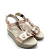 Calzature Apepazza | Sandalo Pelle Donna Apepazza Helga Nude Rame