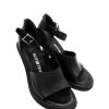 Calzature AS98 | Sandalo In Pelle Donna As98 Sagita Black - B22006 - Nero