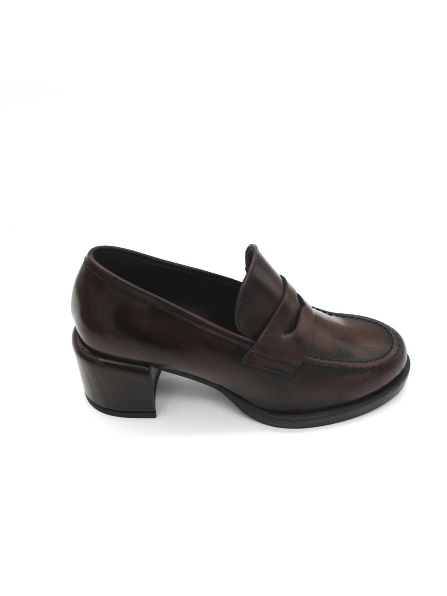 Calzature Poesie Veneziane | Mocassino Pelle Donna Poesie Veneziane Sma23 - Cognac