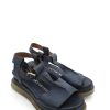 Calzature AS98 | Sandalo In Pelle Zeppa Donna As98 Lagos Freedom - A15029 - Blue