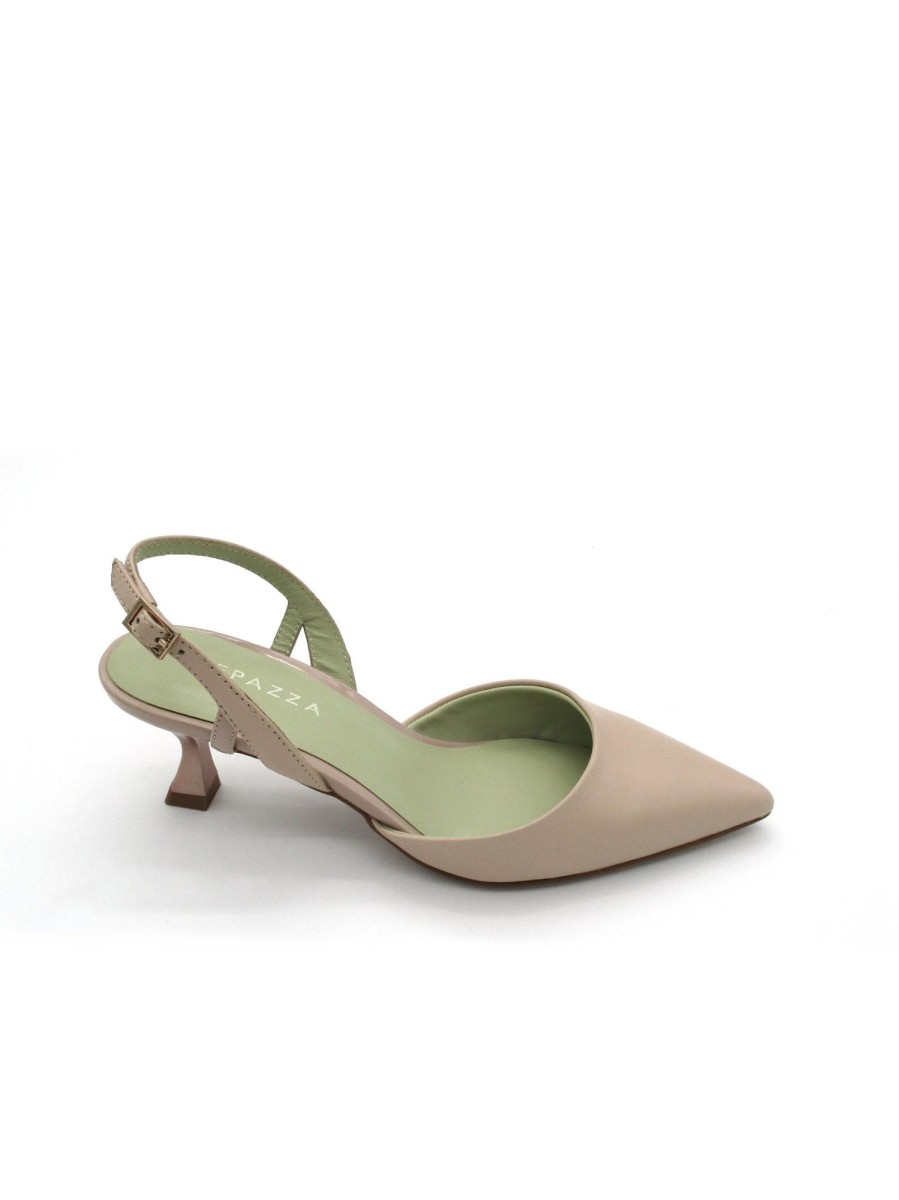 Calzature Apepazza | Decollete Pelle Donna Apepazza Daisy Nude Cipria