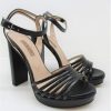 Calzature Albano | Sandalo Pelle Donna Albano 4011 Nero