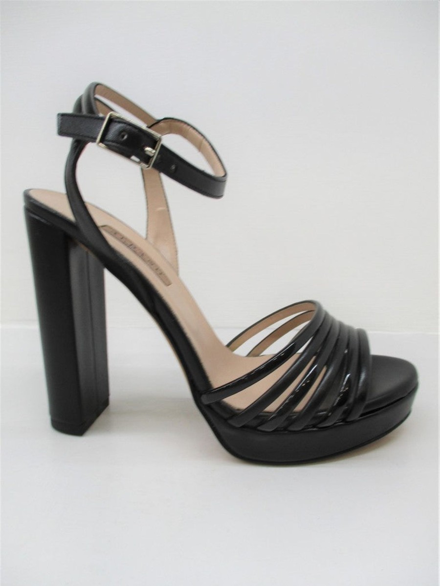 Calzature Albano | Sandalo Pelle Donna Albano 4011 Nero