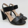 Calzature Albano | Sandalo Pelle Donna Albano 4078 Nero