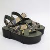 Calzature Vic Matiè | Sandalo Pelle Donna Vic Matie 1U7214D Militare