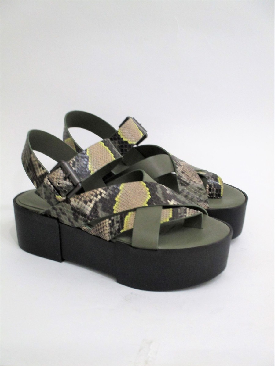 Calzature Vic Matiè | Sandalo Pelle Donna Vic Matie 1U7214D Militare