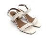 Calzature Albano | Sandalo Pelle 3077 Albano Soft Ghiaccio