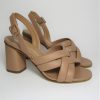 Calzature Gianmarco Sorelli | Sandalo Pelle Donna Gianmarco Sorelli 2069 Beige