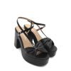 Calzature Gianmarco Sorelli | Sandalo Pelle Donna Gianmarco Sorelli 2121 Gioia Black