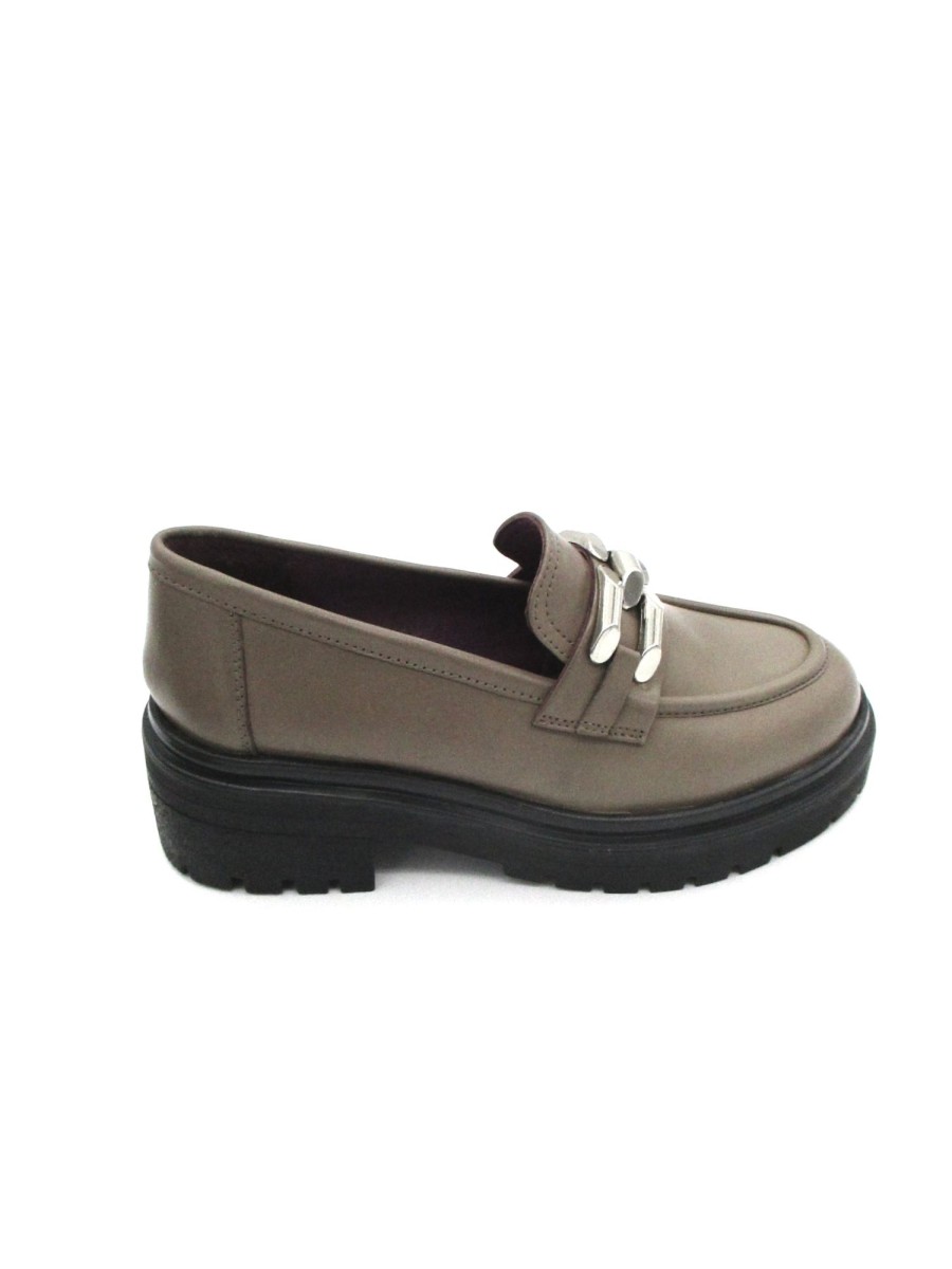 Calzature Apepazza | Mocassino Pelle Donna Apepazza Carlotta - Taupe