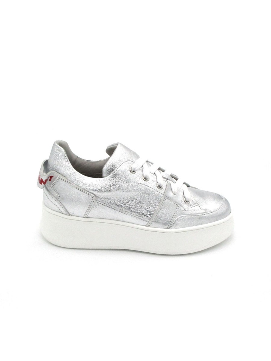 Calzature Janet Sport | Sneaker Pelle Donna Janet & Janet Andromeda 3000 Argento