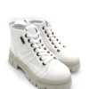 Calzature Oxs | Anfibio Donna Oxs Kyla Canvas White - Oxw202301 - Bianco