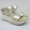 Calzature Apepazza | Sandalo Pelle Donna Apepazza Helyette Platino