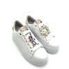 Calzature Gio+ | Sneaker Pelle Donna Gio+ Combi Fantasy Pia 160A- White