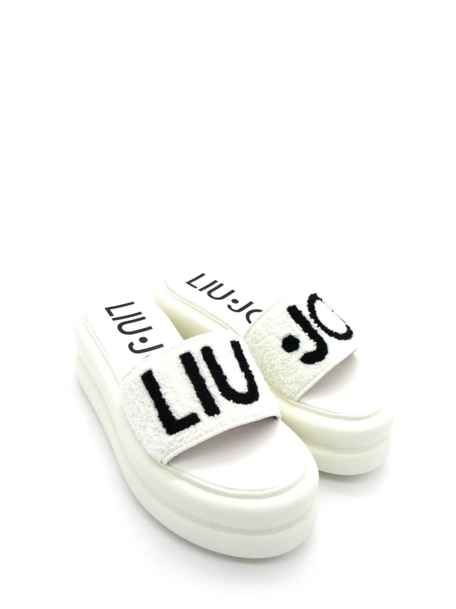 Calzature Liu Jo | Sandalo A Ciabatta Liu Jo White - Aria06 - Bianco