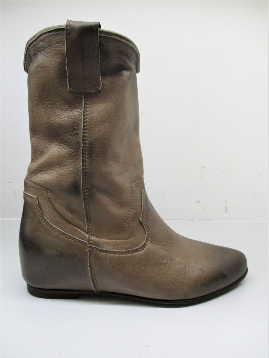 Calzature Rep-Ko | Stivale Pelle Donna Rep-Ko Pt204 Taupe