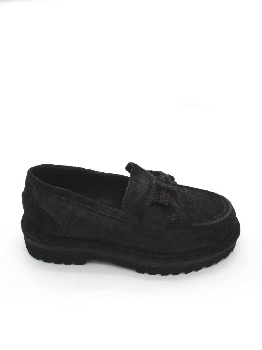 Calzature Zoe | Mocassino Zoe Velluto Black - New Full 02 - Nero