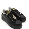 Calzature Gio+ | Sneaker Pelle Donna Gio+ Combi Black - Pia72A - Nero