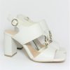 Calzature Apepazza | Sandalo Pelle Donna Apepazza Vera Bianco