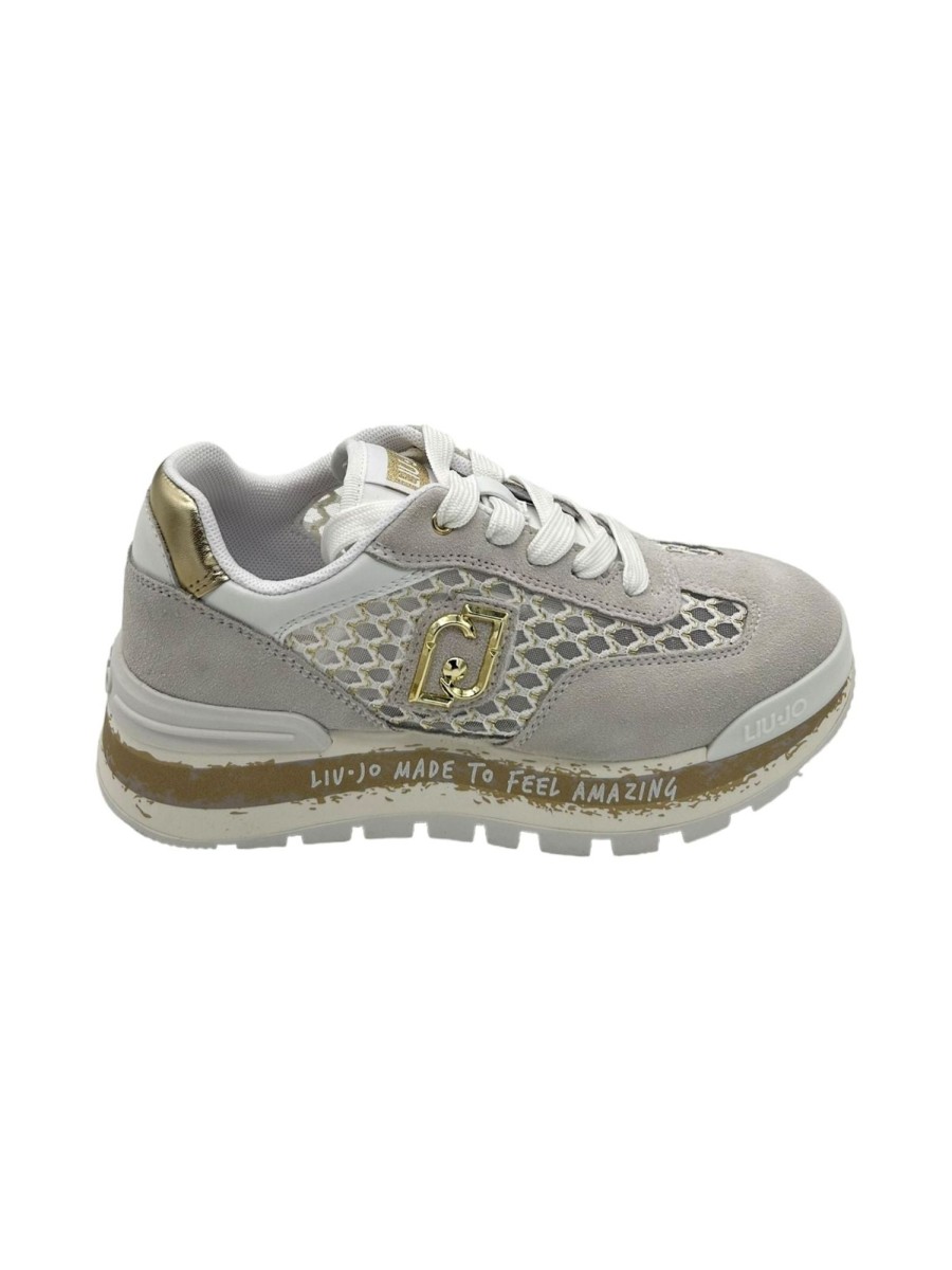 Calzature Liu Jo | Sneakers Liujo Light Gold - Amazing 23 - White