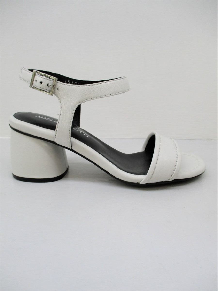 Calzature Adele Dezzotti | Sandalo Pelle Donna Adele Dezotti 0907 Bianco