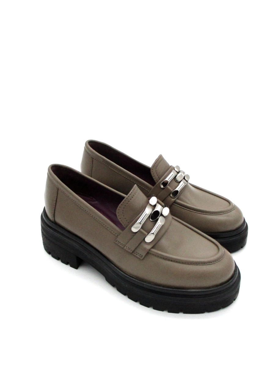 Calzature Apepazza | Mocassino Pelle Donna Apepazza Carlotta - Taupe