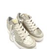 Calzature Gio+ | Sneaker Pelle Donna Gio+ Combi Laminato Vitto 08 - Platino