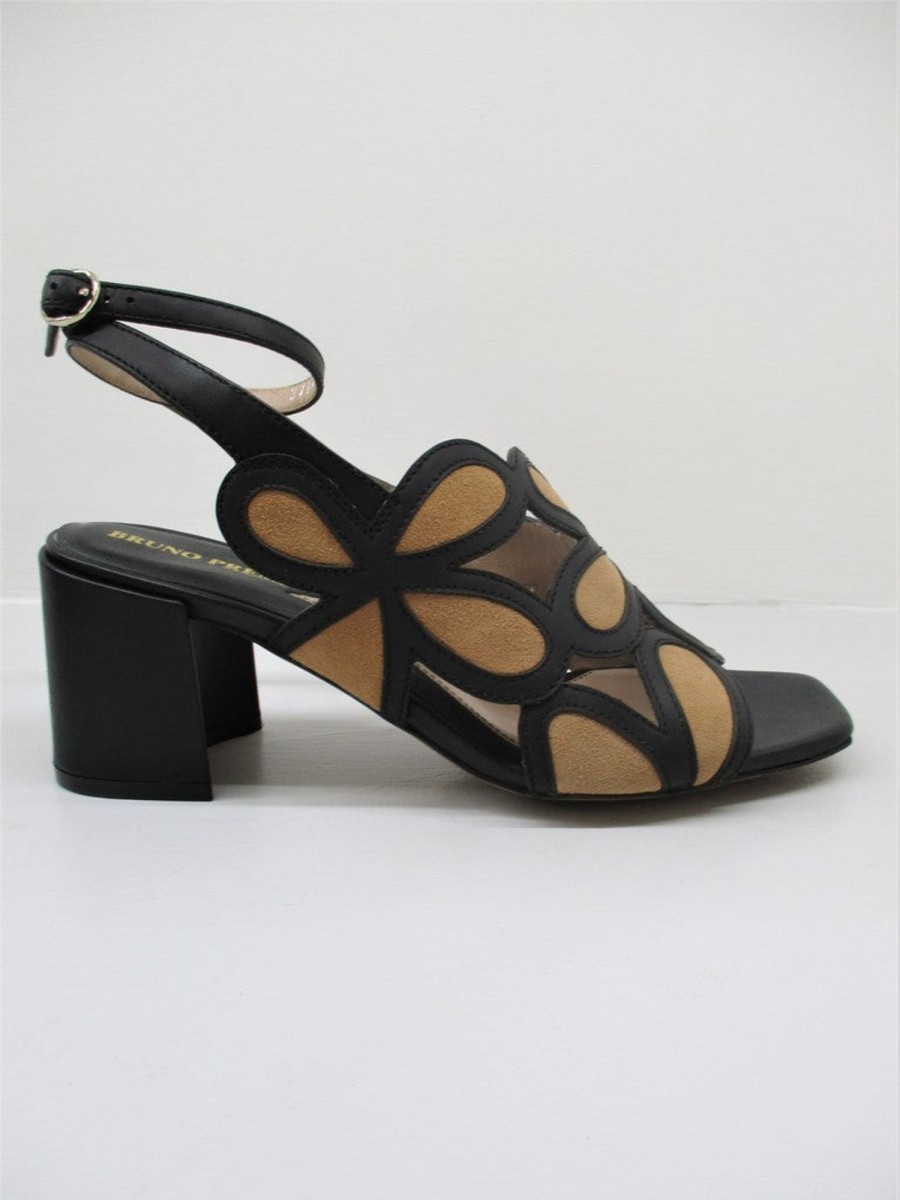 Calzature Bruno Premi | Sandalo Pelle Donna Bruno Premi 0505 Nero