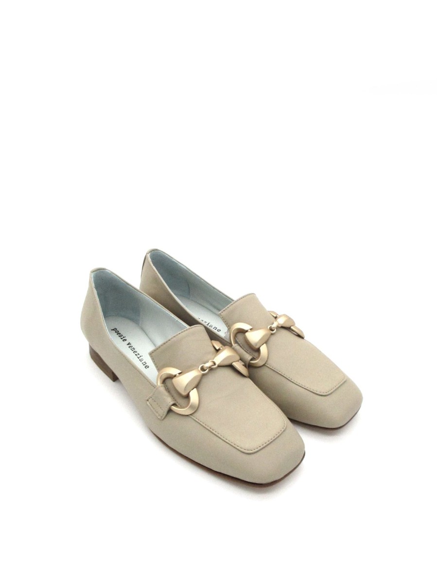 Calzature Poesie Veneziane | Mocassino Pelle Donna Poesie Veneziane Deserto Beige