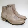 Calzature Valery Calzature | Tronchetto Texano Pelle Donna Valery 959 Taupe