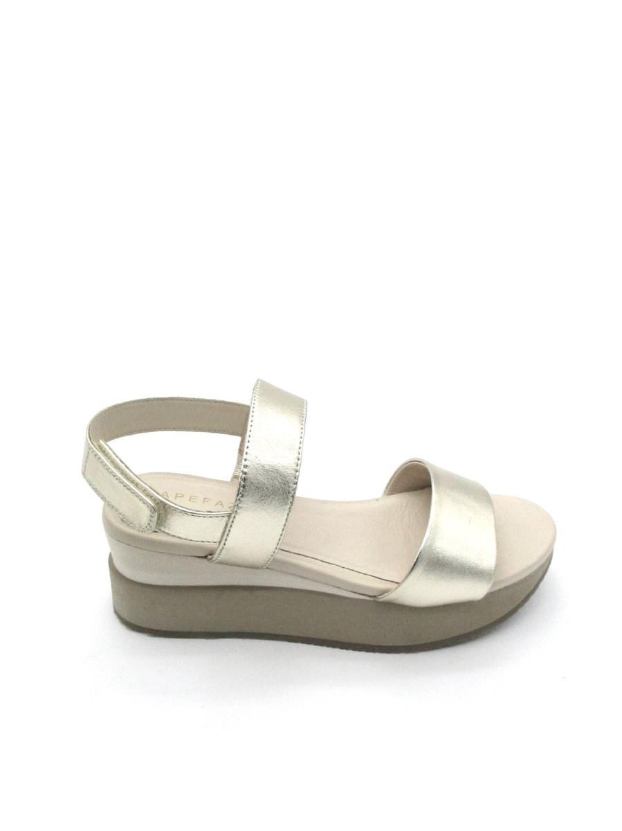 Calzature Apepazza | Sandalo Pelle Donna Apepazza Helen Platino