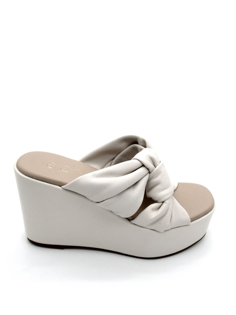 Calzature Valery Calzature | Sandalo Nappa Donna Le Prive By Valery Godiva 404 - Off White