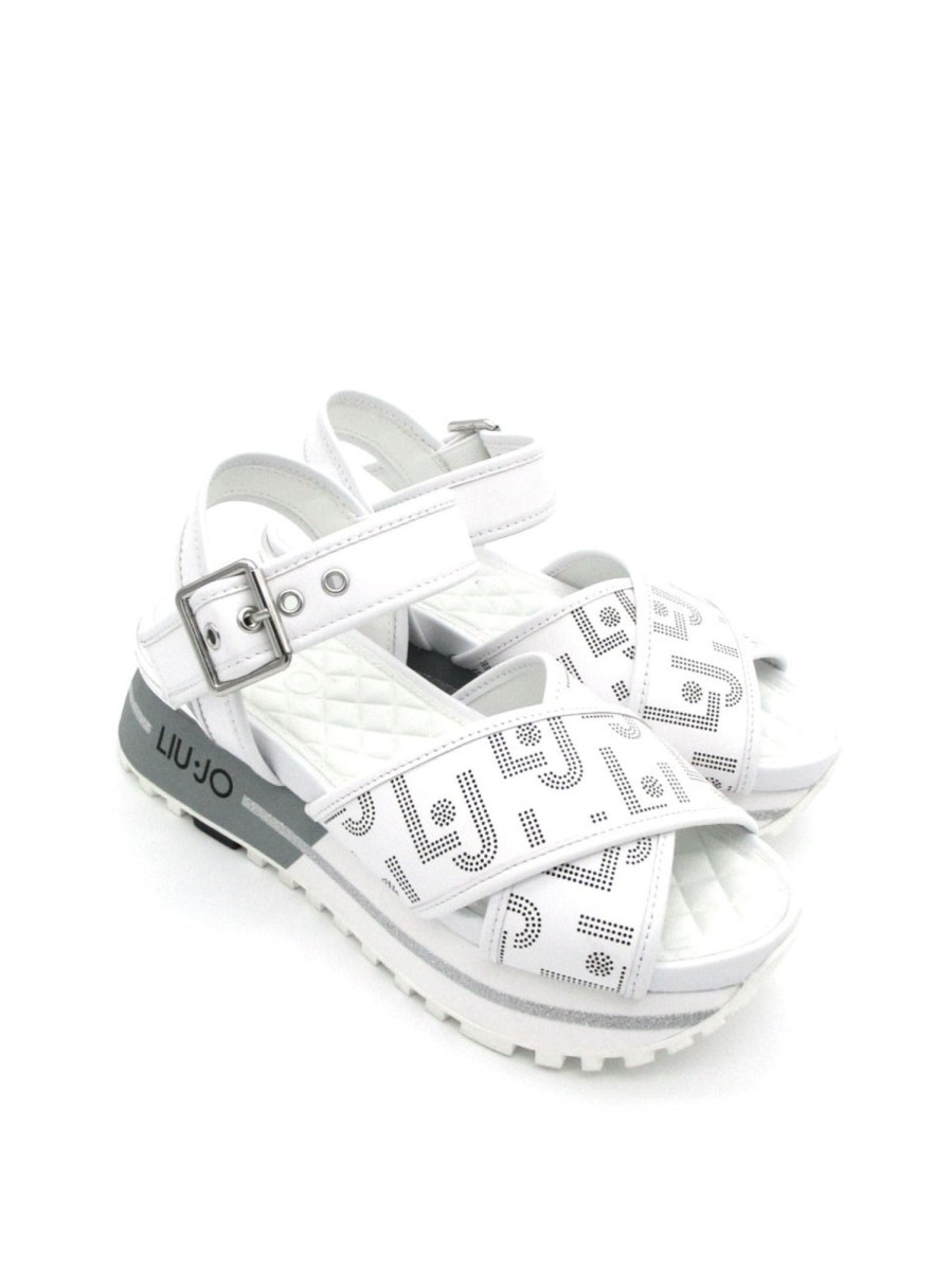 Calzature Liu Jo | Maxi Wonder Sandal 11 Liu Jo White Bianco