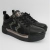 Calzature Cafènoir | Sneaker Pelle Donna Cafenoir Dd112 Nero