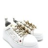 Calzature Gio+ | Sneaker Pelle Donna Gio+ G719 Bianca