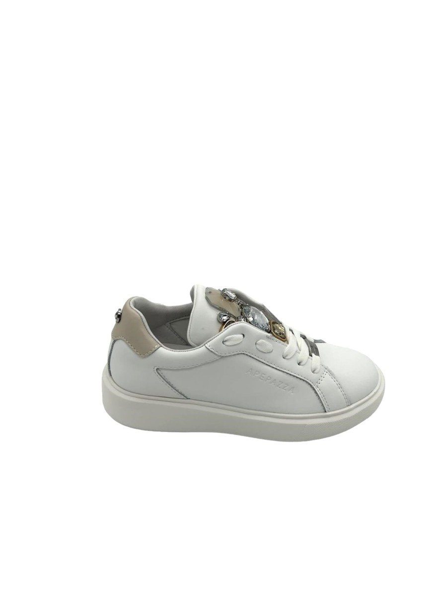 Calzature Apepazza | Sneakers Donna Apepazza White Beige - Paloma - Bianco