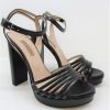 Calzature Albano | Sandalo Pelle Donna Albano 4011 Nero