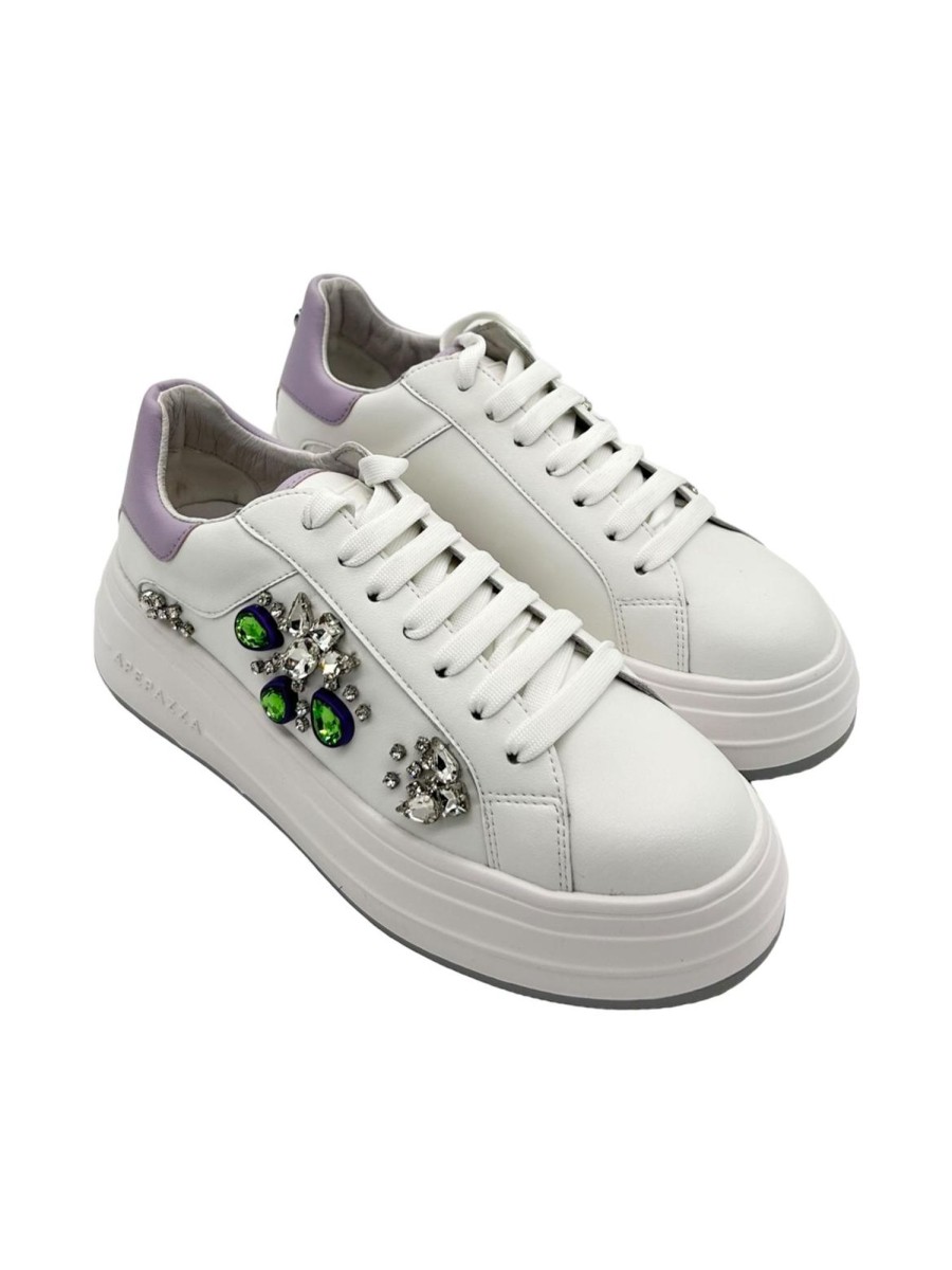 Calzature Apepazza | Sneakers Donna Apepazza Lilla - Leda - White